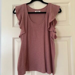 Madewell Ruffle Sleeve Top